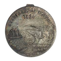 Medal - Centenary of Victoria & Melbourne, Victoria, Australia, 1934-1935