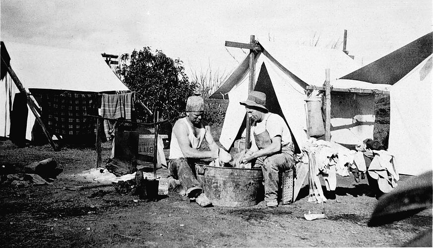 Negative Washing Day, Red Cliffs, Victoria, circa 1934