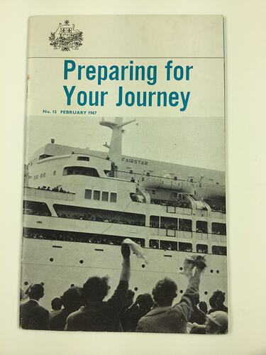 HT 53433, Booklet - 'Preparing For Your Journey', Dept of Immigration, Australia, Feb 1967 (MIGRATION), Document, Proposed