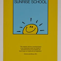 Invitation - Sunrise School Day '88, Melbourne, 12 Dec 1988