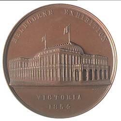 Australia, Melbourne 1854 Exhibition Prize Medal, Obverse