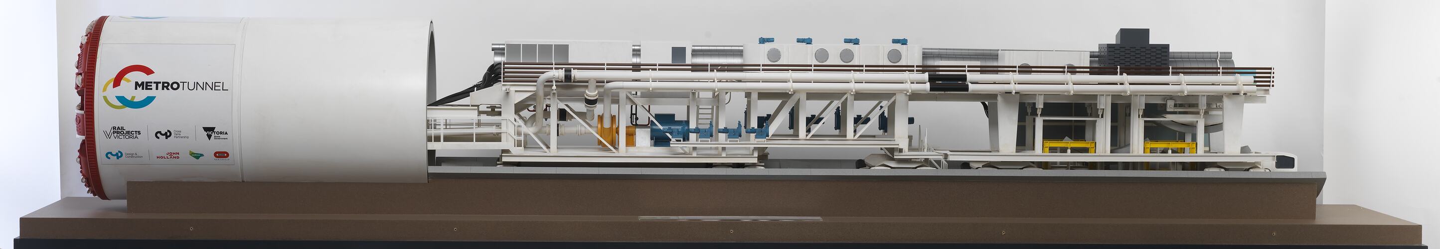 Detail of model for tunnel boring machine. Profile.