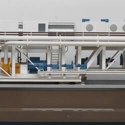 Detail of model for tunnel boring machine. Profile.