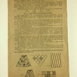 Information Sheet - Instructions For Making a 'Feestrok' (Celebration or Liberation) Skirt, Netherlands, 1945-48