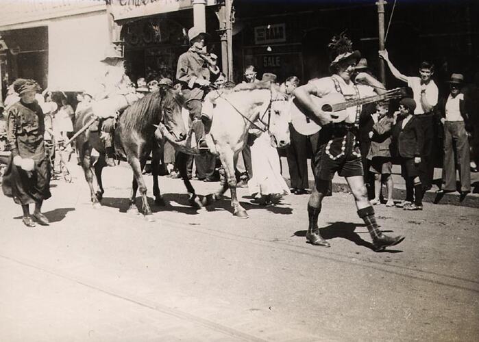 Photograph - Street Parade, Ballarat, 1935