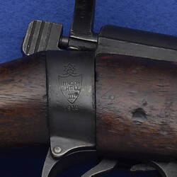 Detail of rifle mechanism.