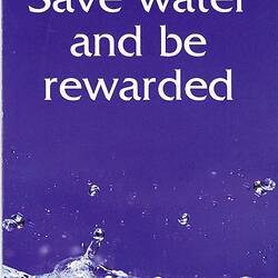 Victorian save water brochure  - blue.