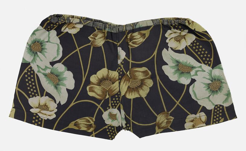Pair of shorts-Floral Cotton Draw-String