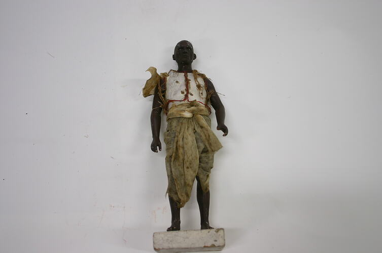 Indian Figure - Man, Jadunath Pal, Krishnanagar, Clay, circa 1880