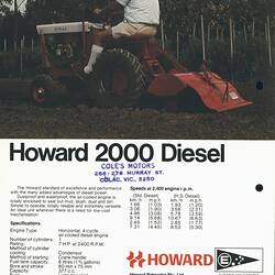Howard 2000 Tractor