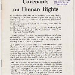 Booklet - International Covenants on Human Rights