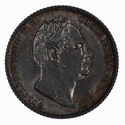 Coin - Sixpence, William IV, Great Britain, 1834 (Obverse)