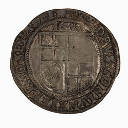 Coin - Sixpence, James I, Great Britain, 1605 (Reverse)