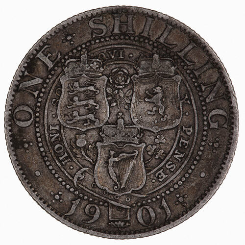 Coin - Shilling, Queen Victoria, Great Britain, 1901 (Reverse)