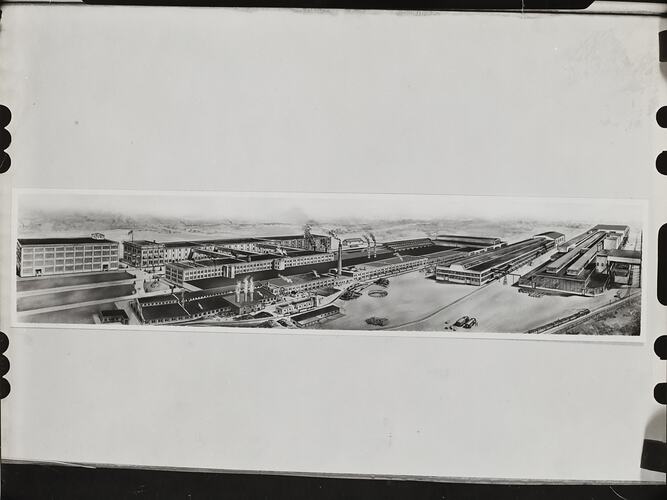 Photograph - Massey Ferguson, Overview of Verity and Foundry Plant, Brantford, Toronto, Ontario, Canada, circa 1964