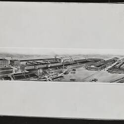 Photograph - Massey Ferguson, Overview of Verity and Foundry Plant, Brantford, Toronto, Ontario, Canada, circa 1964