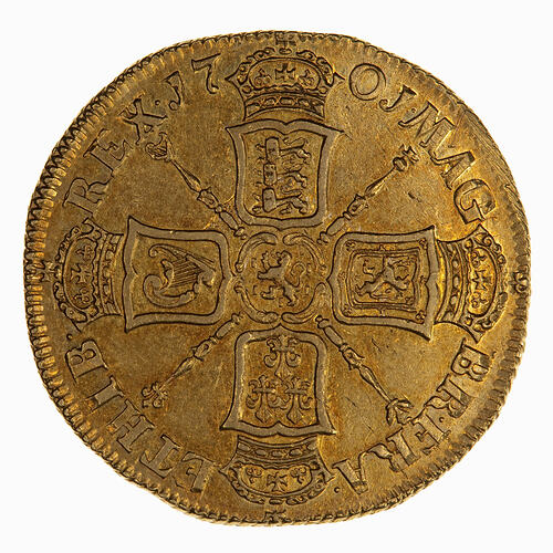 Coin - 2 Guineas, William III, Great Britain, 1701 (Reverse)