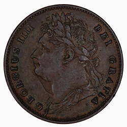 Coin - Farthing, George IV, Great Britain, 1826 (Obverse)