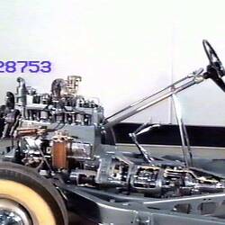 Rolling chassis, detail engine and steering.