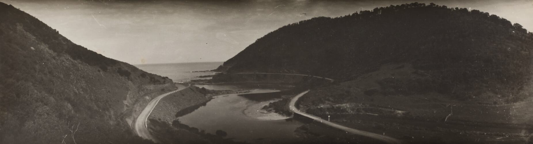 Photograph - Coastal Landscape, The Great Ocean Road, Lorne District, Victoria, 1930s