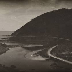 Photograph - Mouth of the St George River & The Great Ocean Road, Lorne District, Victoria, 1930s