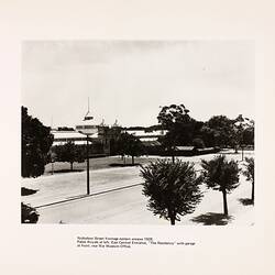 Photograph - Eastern Annexe from Nicholson Street, Exhibition Building, Melbourne, 1928
