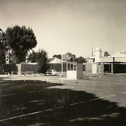 Photograph - The New 'Residency' from the Northern Car Park, Royal Exhibition Building, Melbourne, Oct 1972