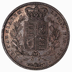 Coin - Crown, Queen Victoria, Great Britain, 1845 (Reverse)