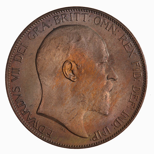 Coin - Penny, Edward VII, Great Britain, 1904 (Obverse)