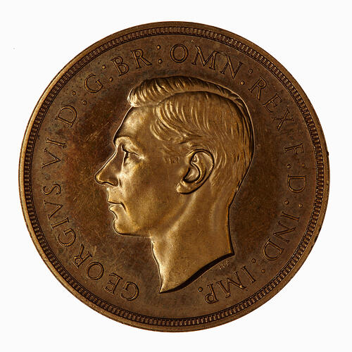 Proof Coin - 2 Pounds, George VI, Great Britain, 1937 (Obverse)