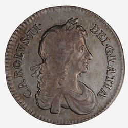 Coin - Shilling, Charles II, Great Britain, 1668 (Obverse)