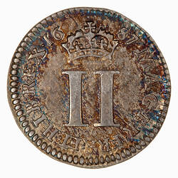 Coin - Twopence, James II, Great Britain, 1687 (Reverse)