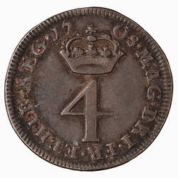 Coin - Groat, Queen Anne, England, Great Britain, 1708 (Reverse)