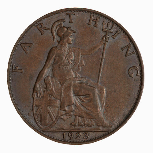 Coin - Farthing, George V, Great Britain, 1923 (Reverse)