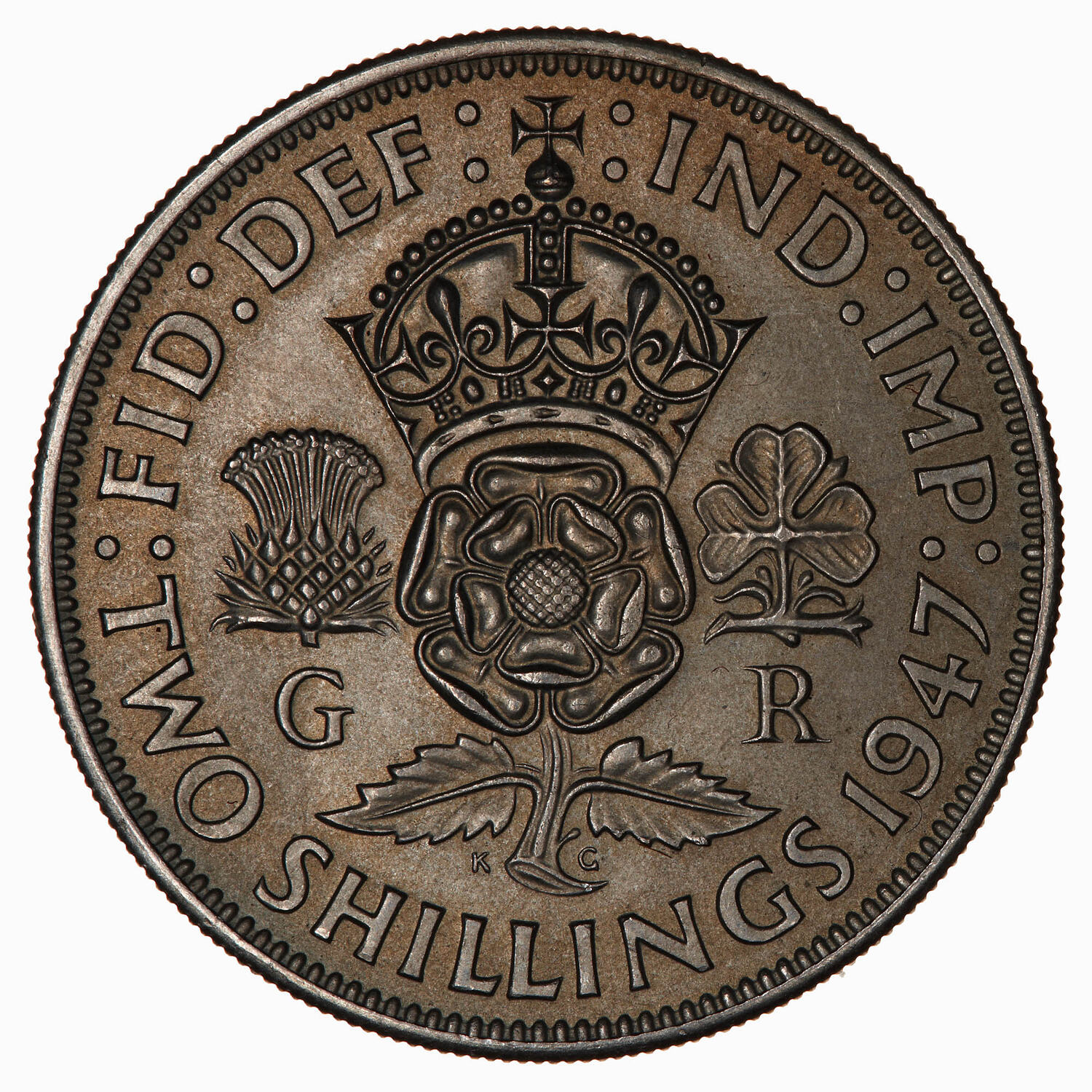 Coin Florin 2 Shillings George VI Great Britain 1947