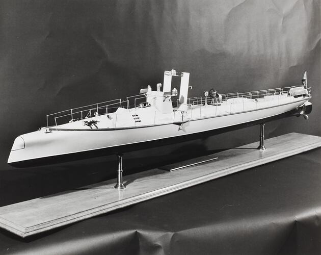 Photograph - Torpedo Boat, HMVS Childers Model, Melbourne, Victoria, circa 1950s