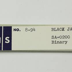 Paper Tape - DECUS, '8-94 Black Jack, SA=0200, Binary', circa 1968