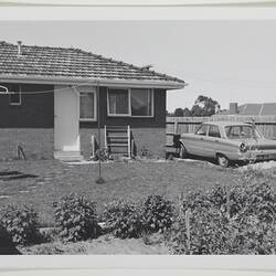 Photograph - Backyard of the Toth House, Clayton, Victoria, 1968