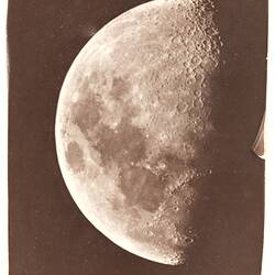 The Moon taken at Melbourne Observatory, South Yarra, Victoria, circa 1874