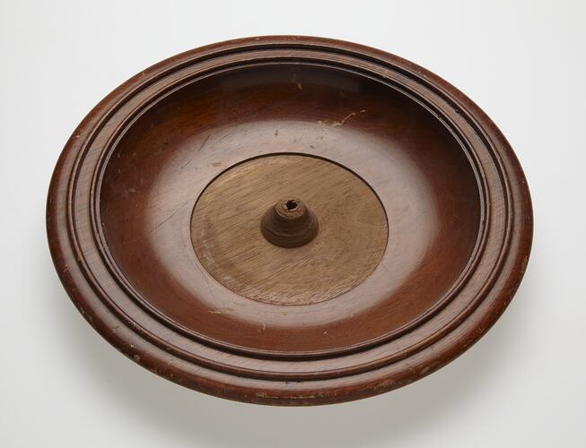 Collection Plate - Adolph Bruhn & Son, Wooden, Unfinished, circa 1970-1990