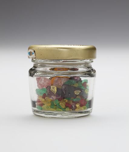 Jar - Multi Coloured Glass Pieces, circa 1996