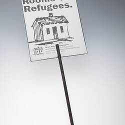 Placard - Kate Durham, Spare Rooms for Refugees, Feb 2002