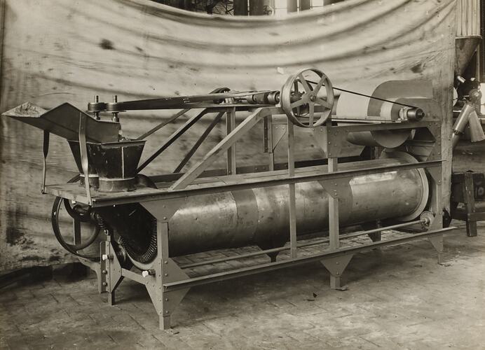 Photograph - Schumacher Mill Furnishing Works, Vegetable Grading Machine, Port Melbourne, Victoria, circa 1920s