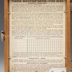 Timber Moisture Meter - Techtron Pty Ltd, Melbourne, circa 1950-1969
