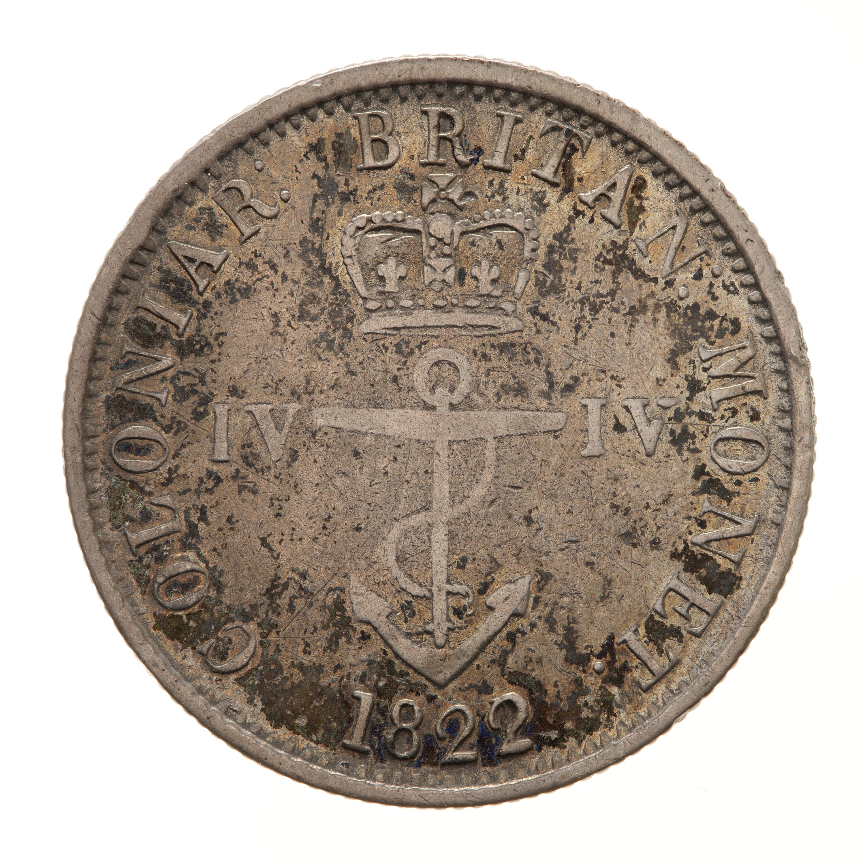 Coin - 1/4 Dollar, British West Indies, 1822