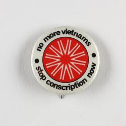 Badge - 'No More Vietnams', 1970