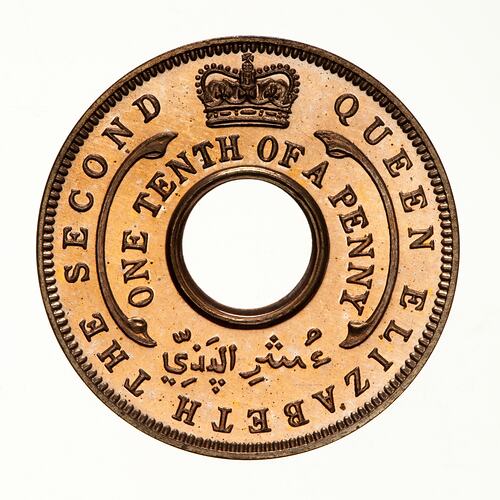 Proof Coin - 1/10 Penny, British West Africa, 1954