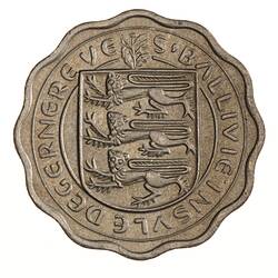 Coin - 3 Pence, Guernsey, Channel Islands, 1959