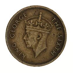 Coin - 10 Cents, Hong Kong, 1951