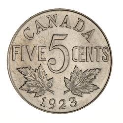 Specimen Coin - 5 Cents, Canada, 1923